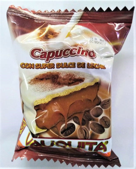 Imagen de Alfajor Blanco Capuccino x75g Vauquita