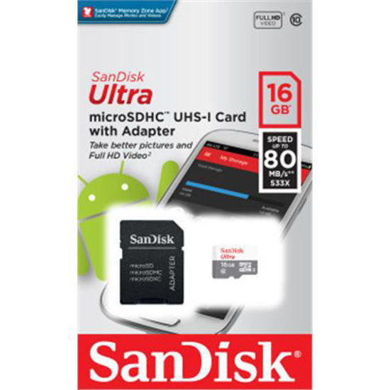 Imagen de Memoria MicroSd 16gb SanDisk