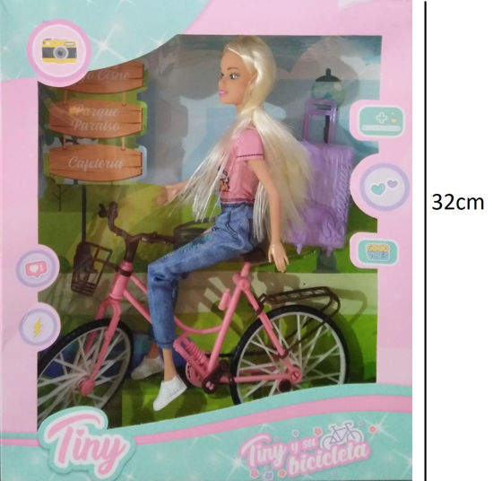 Imagen de Muñeca en Caja con Bicicleta Tiny