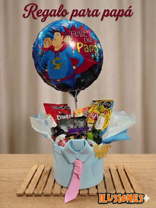 Imagen de Box Regalo Día del Padre con Globo y Snack